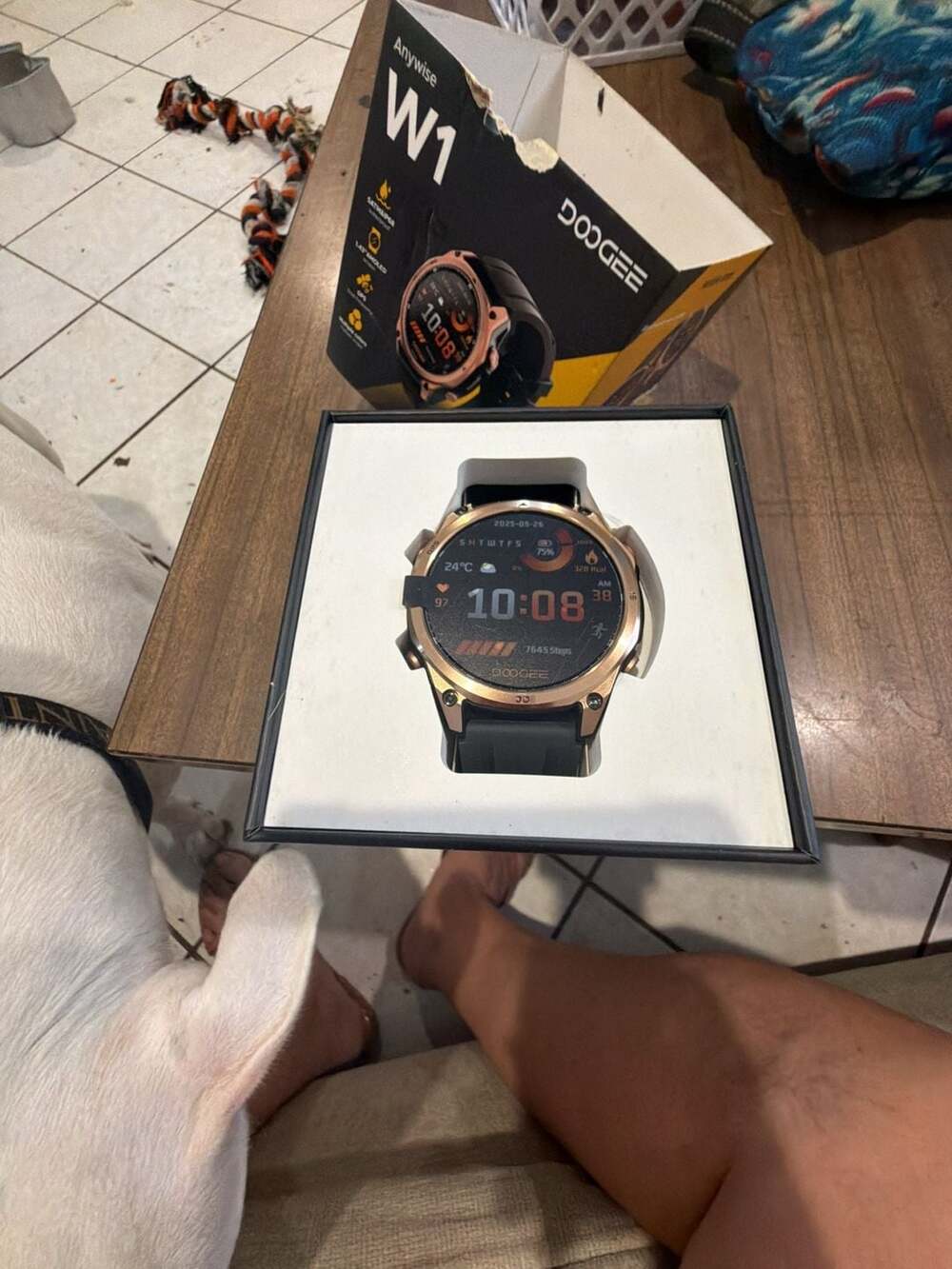 Doogee Anywise W1 Smart Watch Rose Gold Black